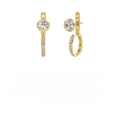 Stud earrings Destiny 585 gold diamond 1.174 crt