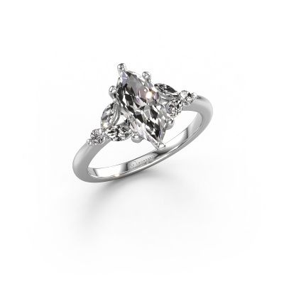 Engagement ring Megan MRQ 950 platinum diamond 1.25 crt