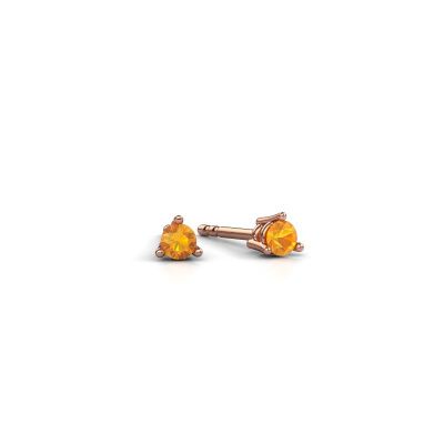 Ohrsteckers Somer 585 Roségold Citrin 4.7 mm