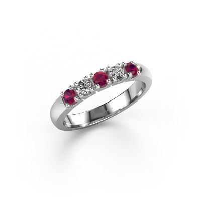 Bague Rianne 5 585 or blanc rhodolite 2.7 mm