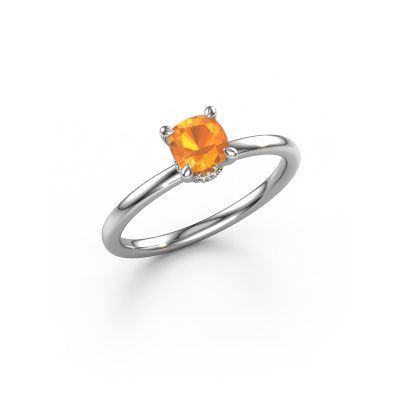Engagement ring Crystal CUS 3 950 platinum citrin 5 mm