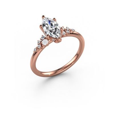 Engagement ring Emma MRQ 585 rose gold diamond 1.165 crt