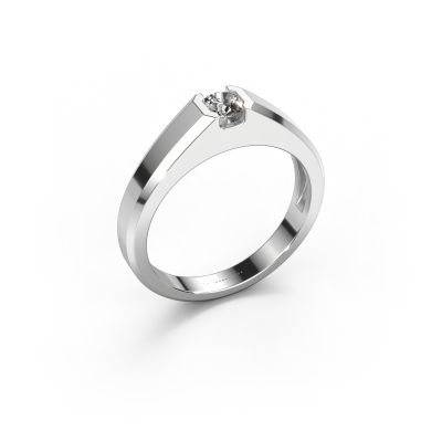 Men's ring Indigo 585 white gold diamond 0.30 crt