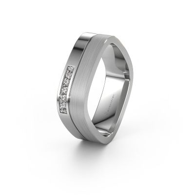 Wedding ring WH6030L16A 950 platinum lab grown diamond ±0.24x0.07 in