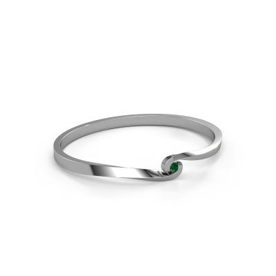 Bangle Sheryl 585 white gold emerald 3.7 mm