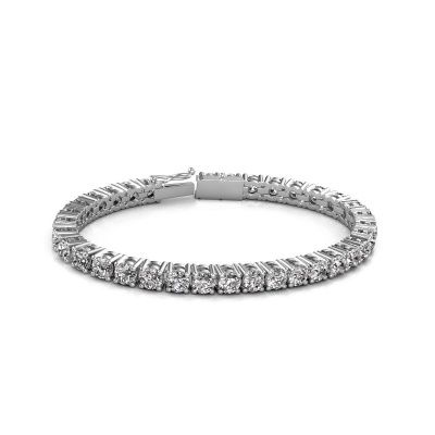 Bracelet tennis Karin 5 mm 750 or blanc diamant synthétique 17.00 crt