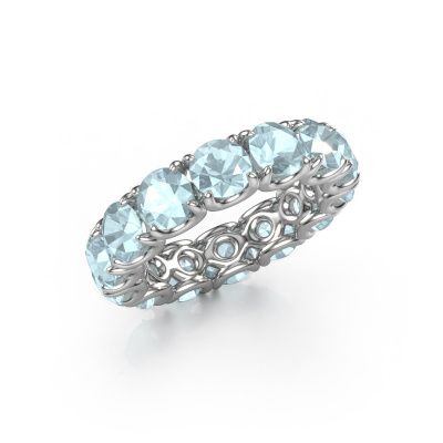 Ring Estee 5.0 585 Weißgold Aquamarin 5 mm