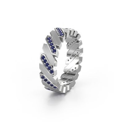 Bague de mariage WH2036L 585 or blanc saphir ±7x2.2 mm