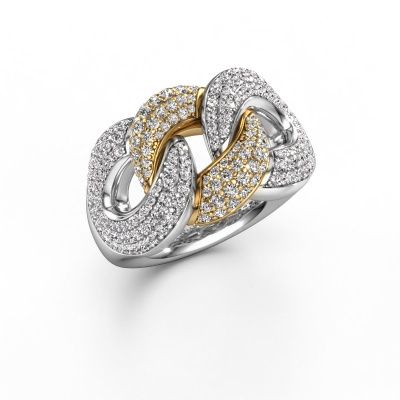 Ring Kylie 3 13mm 585 Weißgold Diamant 1.217 crt