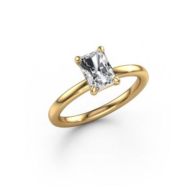 Engagement ring Simone RAD 1 585 gold lab-grown diamond 1.00 crt