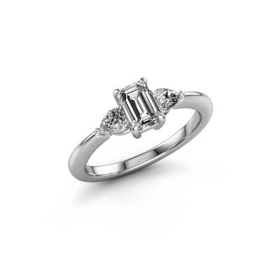 Bague de fiançailles Chanou EME 585 or blanc diamant 1.92 crt