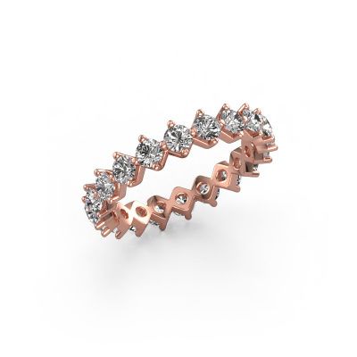 Stackable ring Janie 3.0mm 585 rose gold lab-grown diamond 2.00 crt