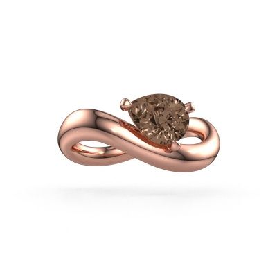Engagement ring Chloe PER 585 rose gold brown diamond 1.00 crt