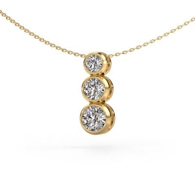 Pendentif Linda 585 or jaune diamant 1.45 crt