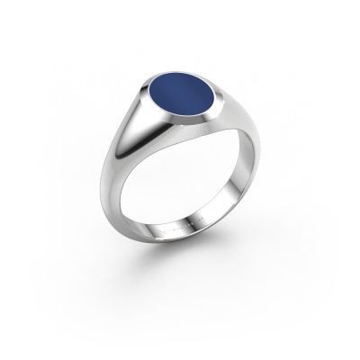 Pinky ring Herman 1 950 platinum lapis 10x8 mm