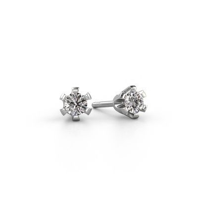 Stud earrings Shana express 585 white gold diamond 0.25 crt