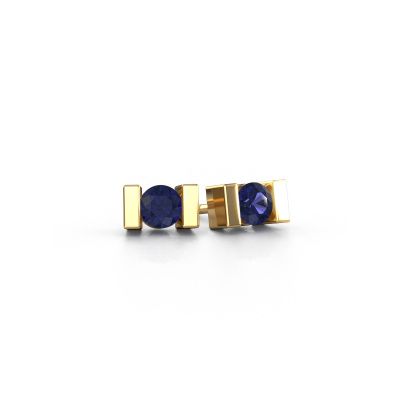 Clous d'oreilles Lieve 585 or jaune saphir 3.7 mm