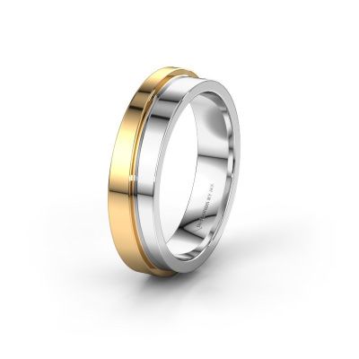 Wedding ring WH6016M15E 585 white gold ±5x2.4 mm