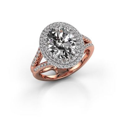 Verlobungsring Elvie 585 Roségold Diamant 3.295 crt