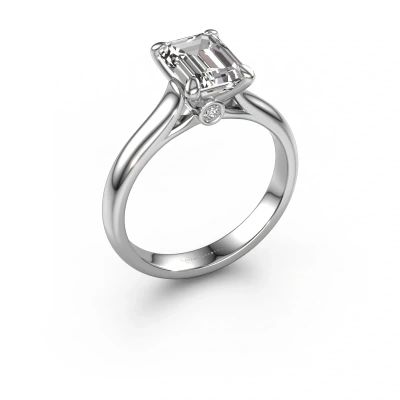 Engagement ring Valorie eme 1 585 white gold lab-grown diamond 2.54 crt