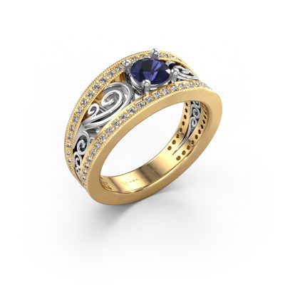 Ring Julliana 585 gold sapphire 5 mm