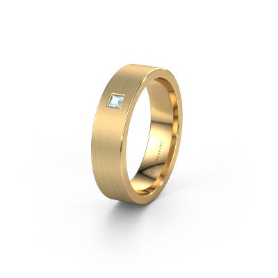 Ehering WH0101L15BMSQ 585 Gold Aquamarin ±5x2 mm