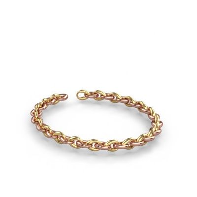 Link bracelet Rachelle 8mm 585 rose gold