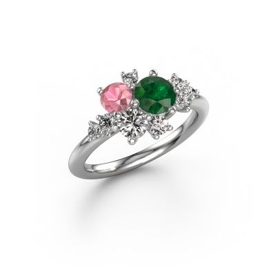 Ring Veronica 950 platinum emerald 5.4 mm