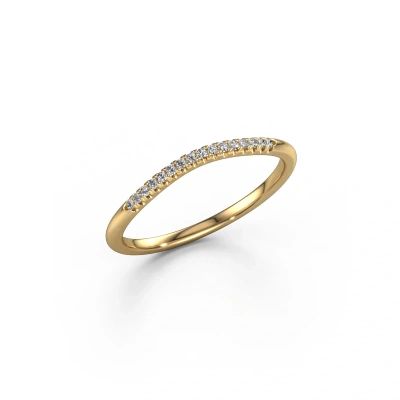 Stackable ring SR10A2H 585 gold diamond 0.08 crt