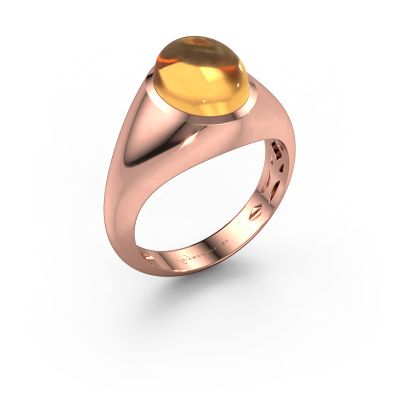 Ring Zaza 585 rose gold citrin 10x8 mm
