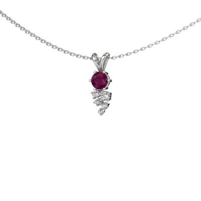 Pendant Royce 950 platinum rhodolite 4 mm