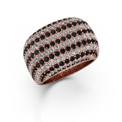 Ring Kira 585 Roségold Schwarz Diamant 4.252 crt