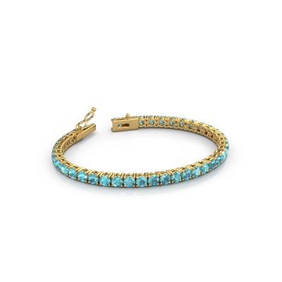 Tennis bracelet Shirley 4.0 585 blue topaz gold 4 mm