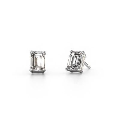 Stud earrings Sam EME 950 platinum diamond 2.30 crt