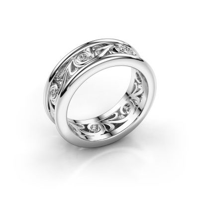 Wedding ring Bibi 585 white gold diamond ±7x2 mm