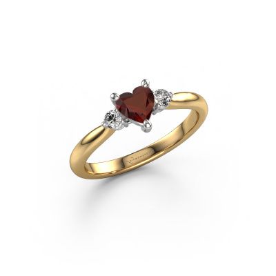 Engagement ring Lieselot HRT 585 gold garnet 5 mm