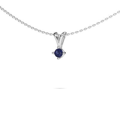 Pendant Jannette 585 white gold sapphire 4 mm
