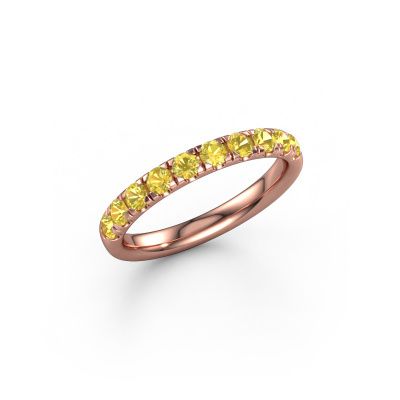 Bague superposable Jackie Half 585 or rose saphir jaune 2.4 mm