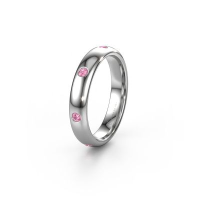 Alliance WH0105L34BP 950 platine saphir rose ±4x2 mm