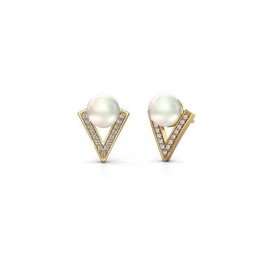 Earrings Faith 585 gold white pearl 7 mm