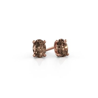 Ohrsteckers Sam OVL 585 Roségold Braun Diamant 0.70 crt