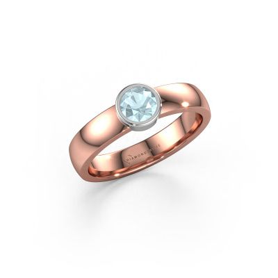 Ring Ise 1 585 Roségold Aquamarin 4.7 mm