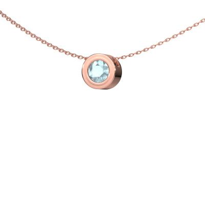 Pendant Ise 585 rose gold aquamarine 5 mm