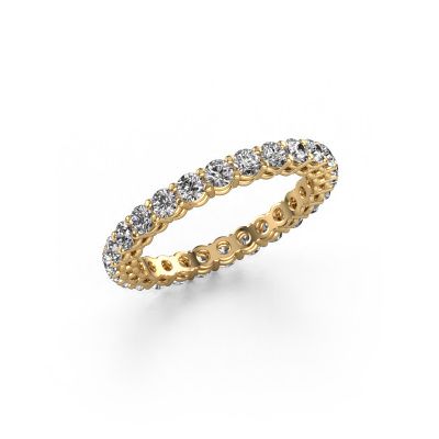 Stackable ring Michelle full 2.4 585 gold zirconia 2.4 mm