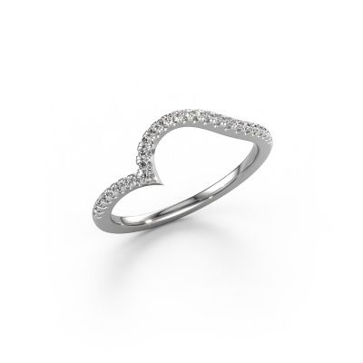 Vorsteckring SR0633-1 950 Platin Lab-grown Diamant 0.18 crt