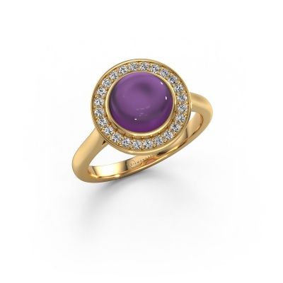 Ring Alisa 585 Gold Amethyst 8 mm