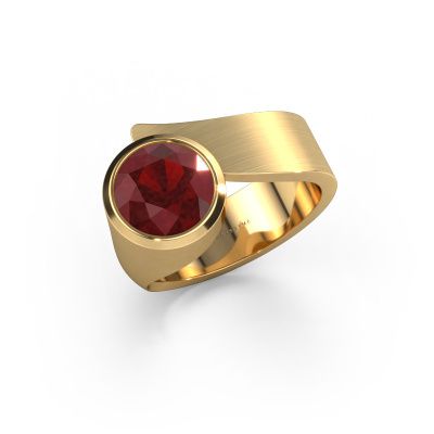 Bague Nakia 585 or jaune rubis 8 mm