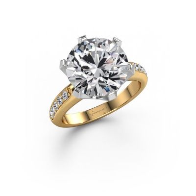 Engagement ring Tiffy 2 585 gold lab grown diamond 5.00 crt