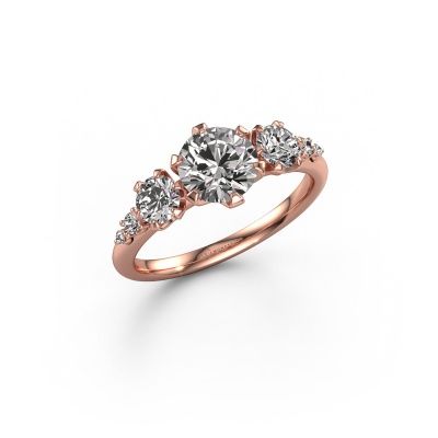 Engagement ring Aniek RND 585 rose gold diamond 1.565 crt