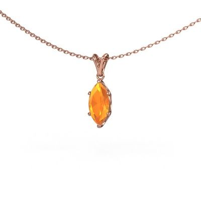 Anhänger Sam MRQ 585 Roségold Citrin 10x5 mm